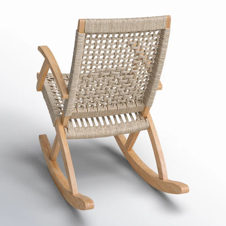 Furnishiaa Elegant Outdoor Rocking Chair – Modern Comfort in Classic Sheesham Wood