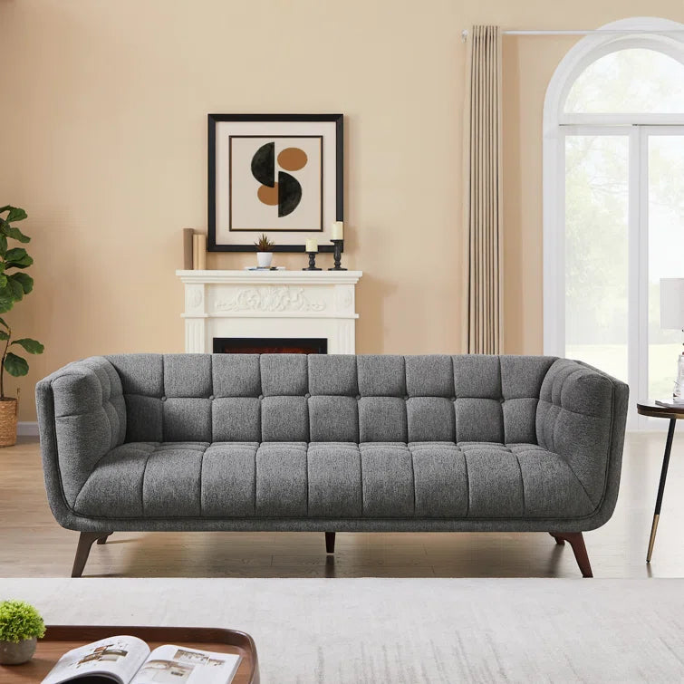 Furnishiaa Mid-Century Modern Tufted Sofa