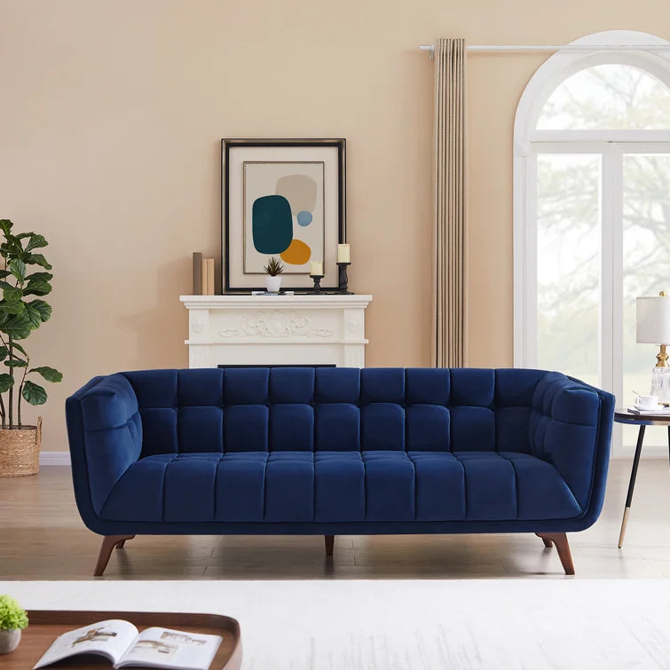 Furnishiaa Mid-Century Modern Tufted Sofa
