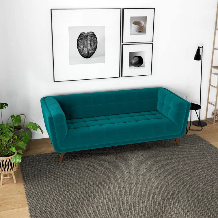 Furnishiaa Mid-Century Modern Tufted Sofa