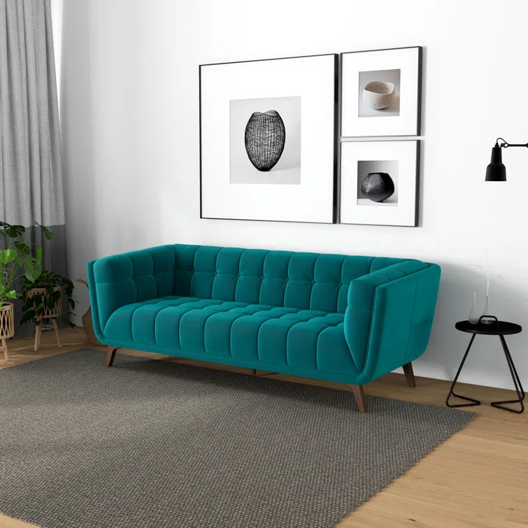 Furnishiaa Mid-Century Modern Tufted Sofa