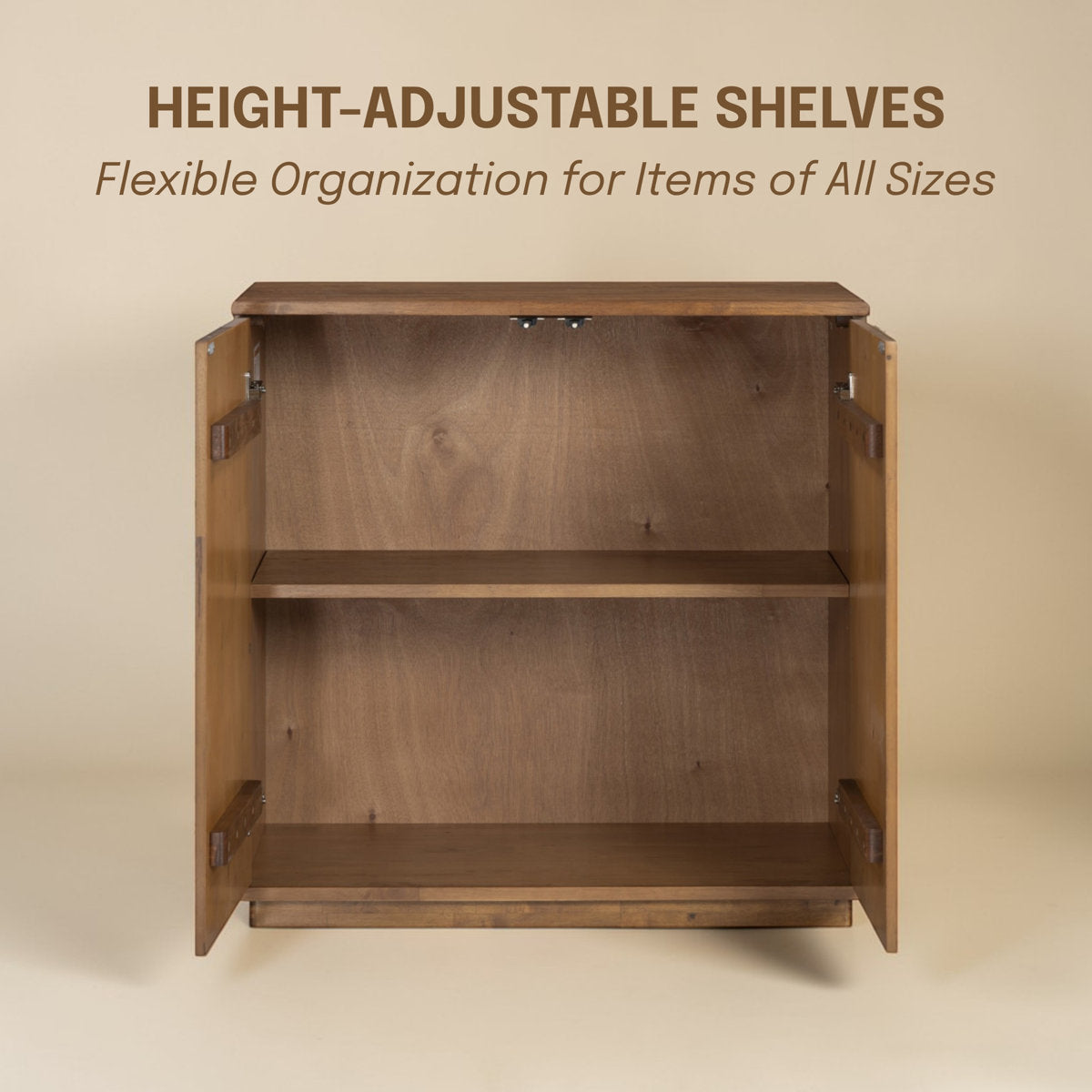 Furnishiaa hand-carved 2-door modular storage cabinet, product view 8