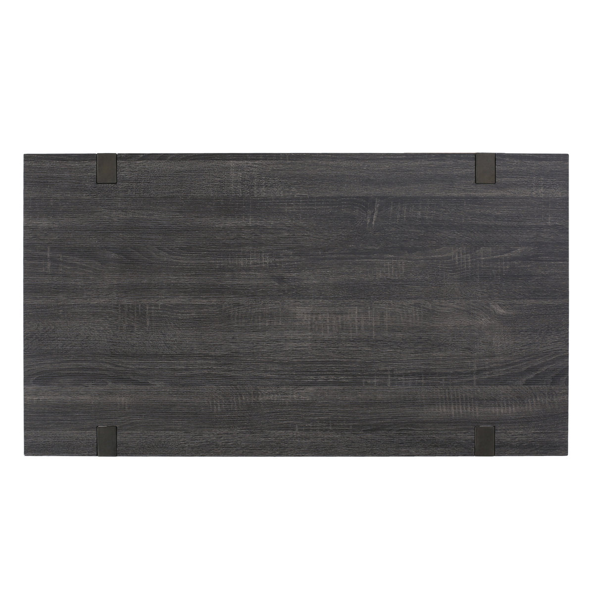 Gallery image 13 of industrial black coffee table with MDF top and metal legs