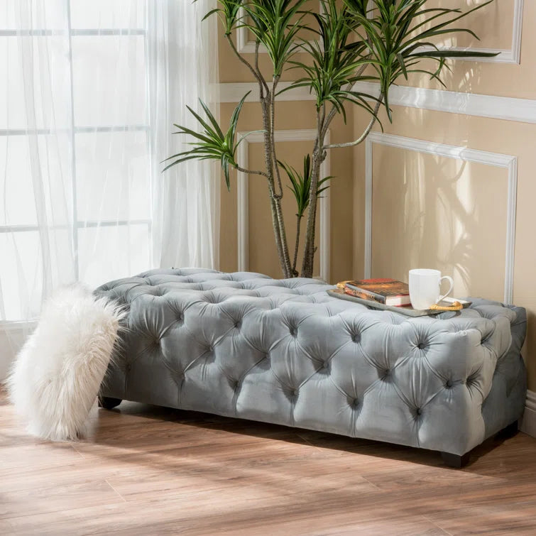 Furnishiaa Elegant Tufted Ottoman Bench