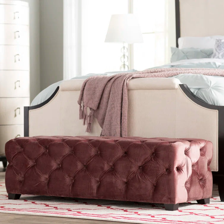 Furnishiaa Elegant Tufted Ottoman Bench