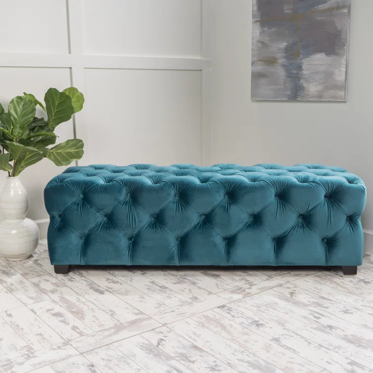 Furnishiaa Elegant Tufted Ottoman Bench