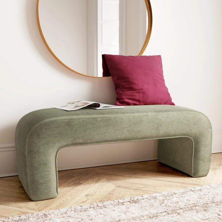 Furnishiaa Modern Velvet Upholstered Bench – Elegant & Comfortable