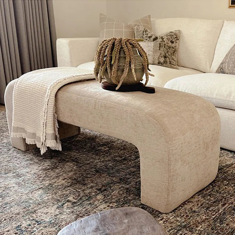 Furnishiaa Modern Velvet Upholstered Bench – Elegant & Comfortable