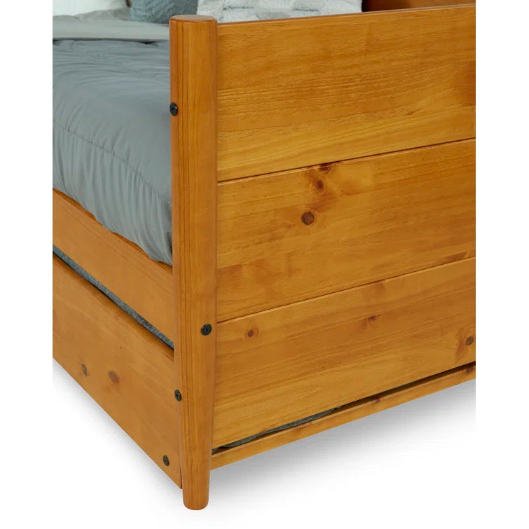 Furnishiaa Twin-Size Solid Wood Daybed With Trundle