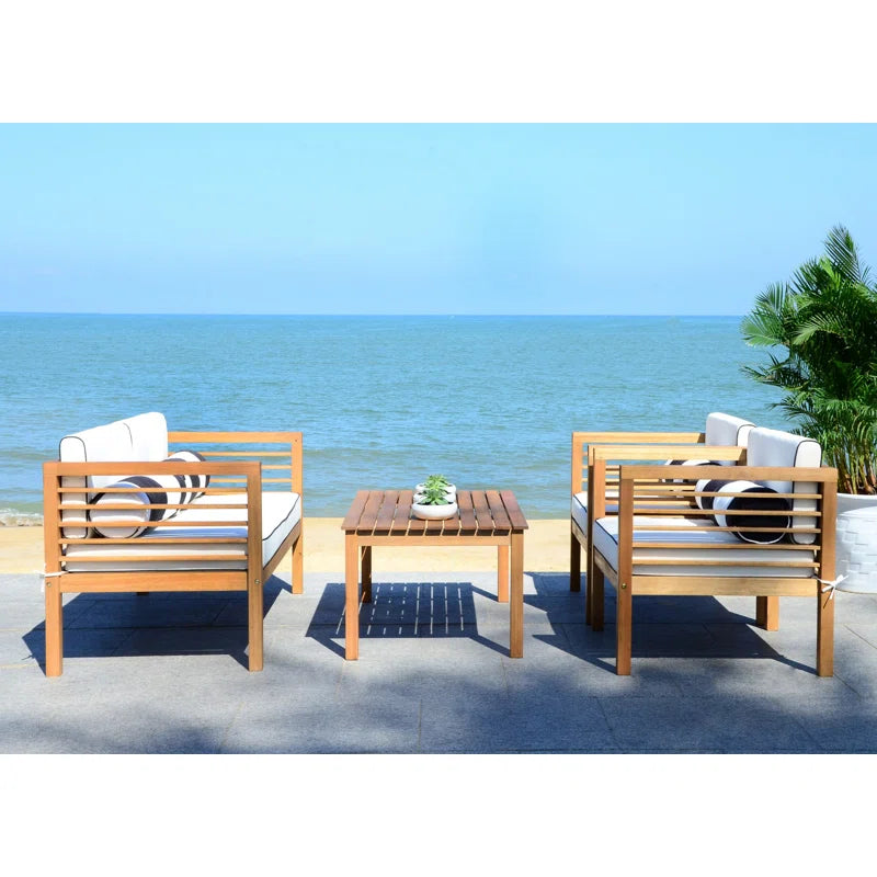 Furnishiaa solid sheesham wood Outdoor Sofa Seating Set