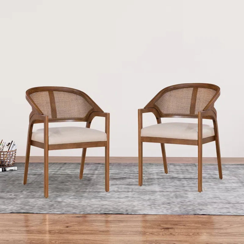 Furnishiaa Stylish Solid Sheesham Wood Dining Chair (set of 2)