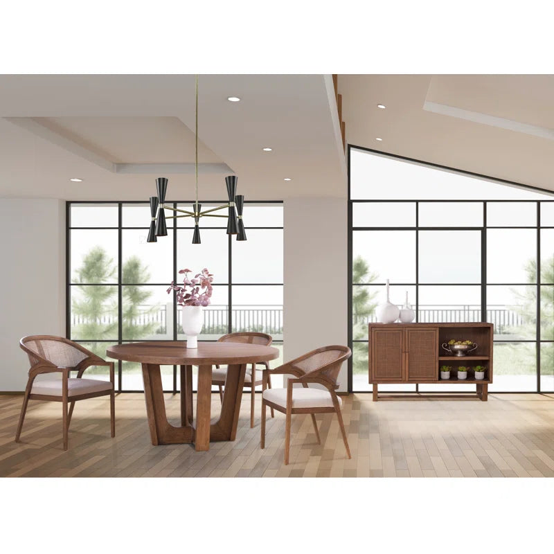 Furnishiaa Stylish Solid Sheesham Wood Dining Chair (set of 2)