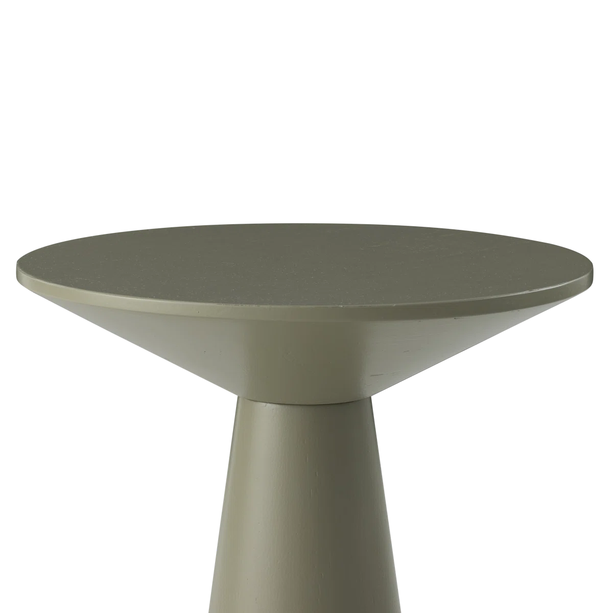 Furnishiaa Pedestal Solid Sheesham Wood End Table – Rustic Round Accent Table