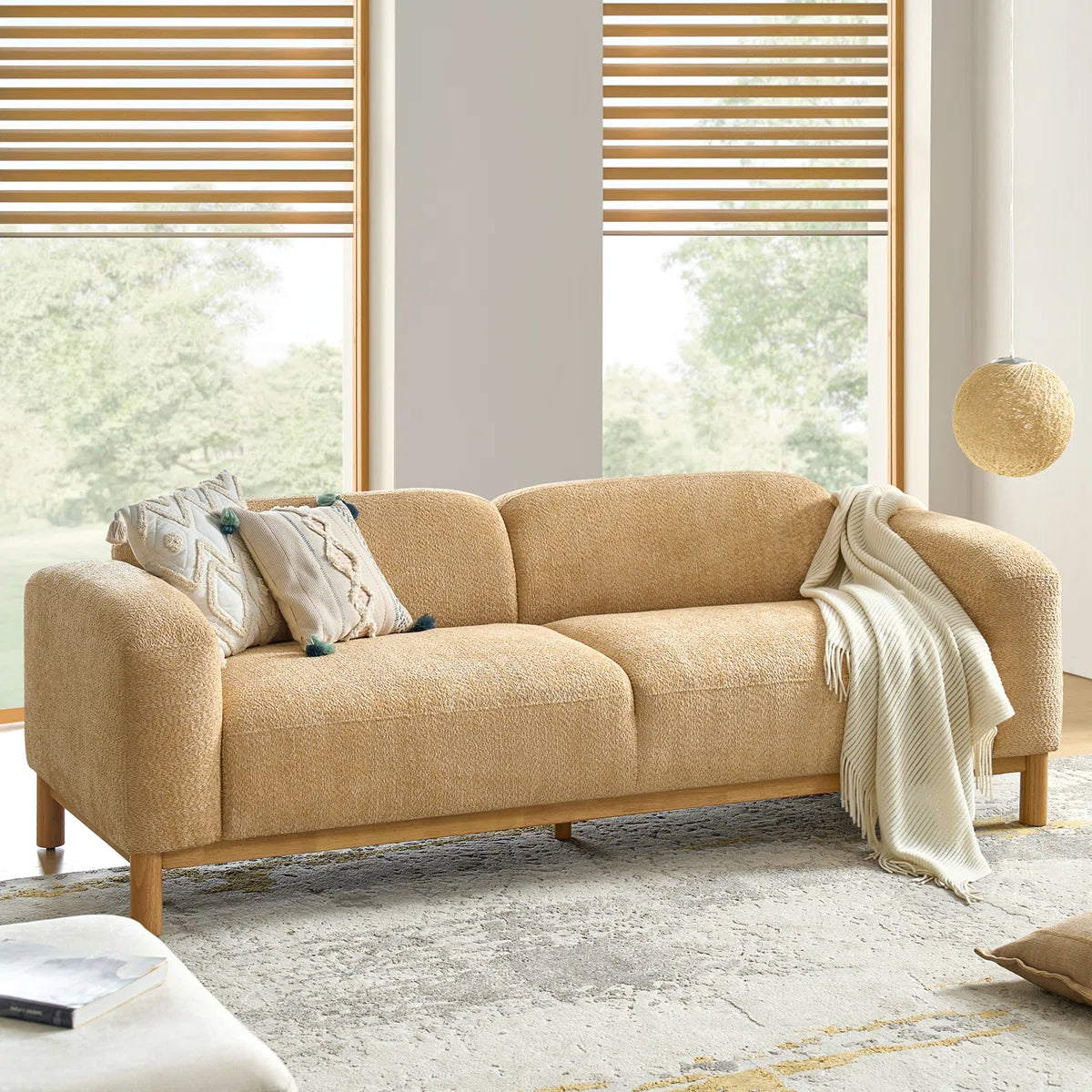 Modern Low Back Deep Seat Sofa by Furnishiaa