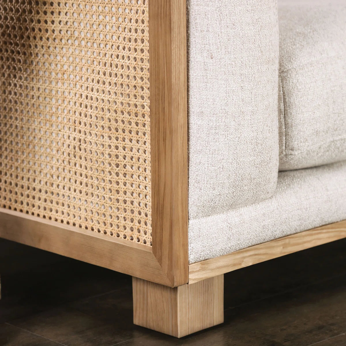 Furnishiaa L-Shaped Sectional Sofa