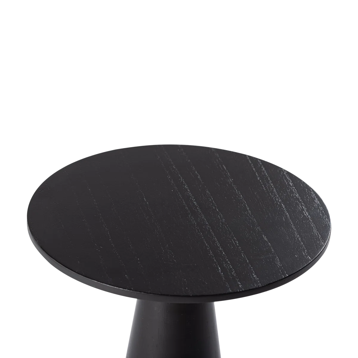 Furnishiaa Pedestal Solid Sheesham Wood End Table – Rustic Round Accent Table