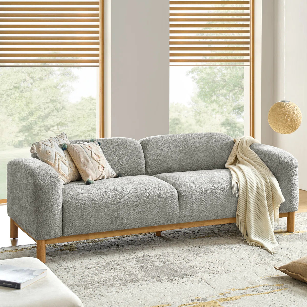 Modern Low Back Deep Seat Sofa by Furnishiaa