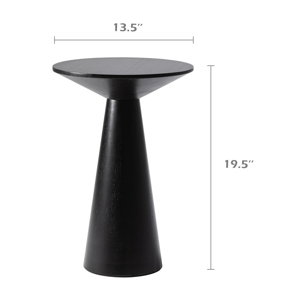 Furnishiaa Pedestal Solid Sheesham Wood End Table – Rustic Round Accent Table