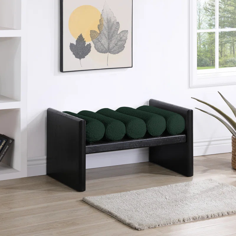 Furnishiaa H-shaped solid Sheesham wood frame Bench