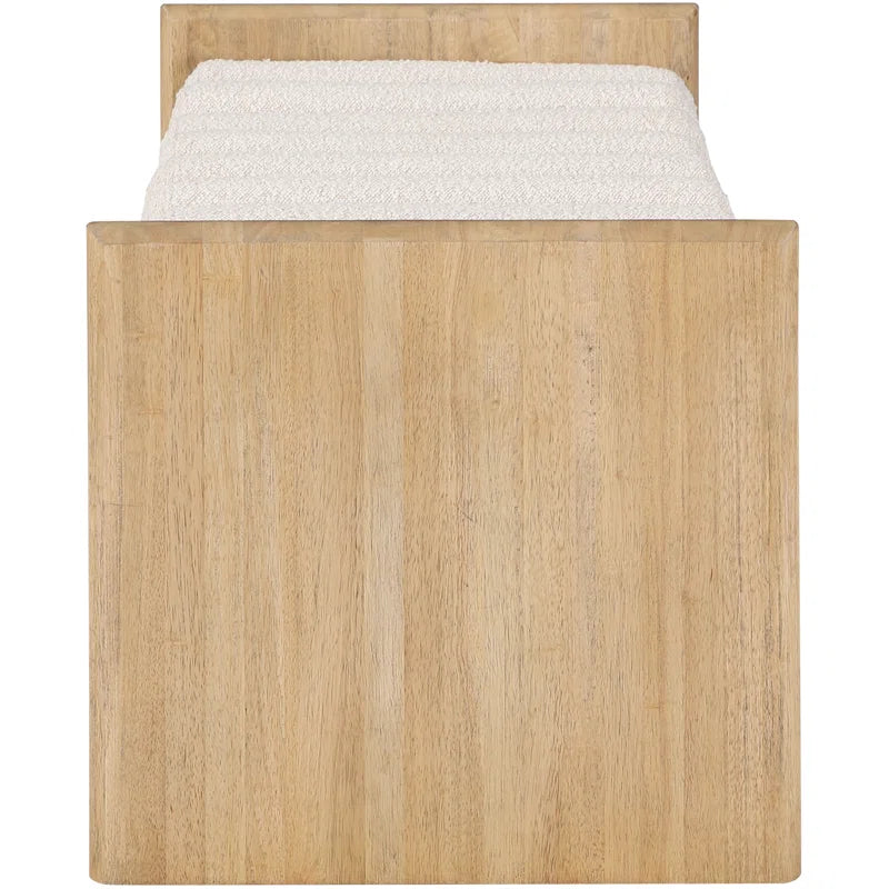 Furnishiaa H-shaped solid Sheesham wood frame Bench