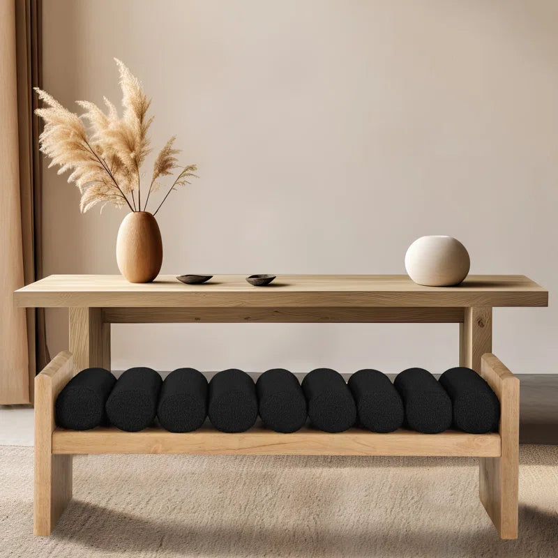 Furnishiaa H-shaped solid Sheesham wood frame Bench