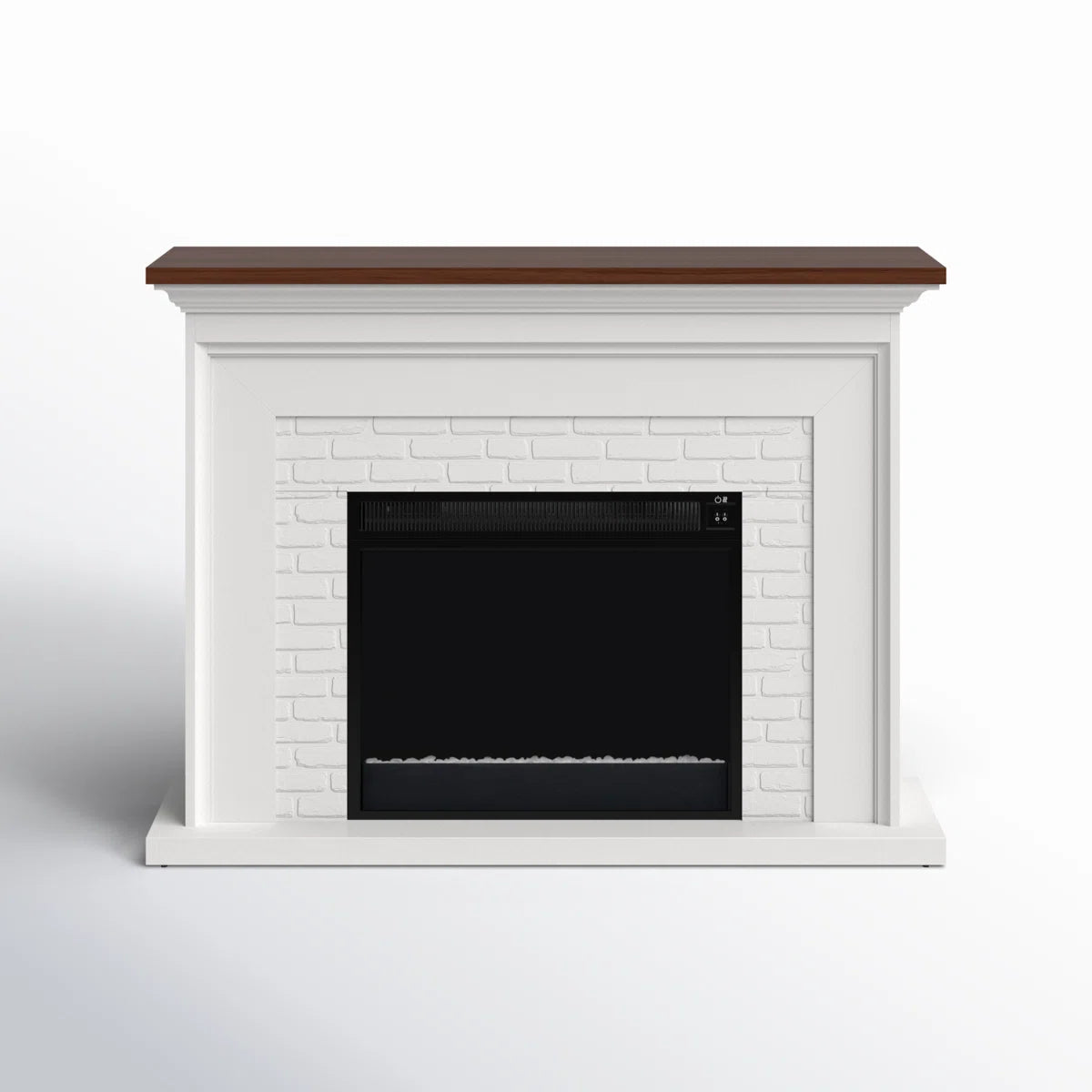 Furnishiaa Wall Mantel Electric Fireplace