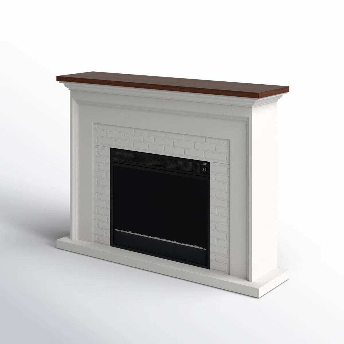 Furnishiaa Wall Mantel Electric Fireplace