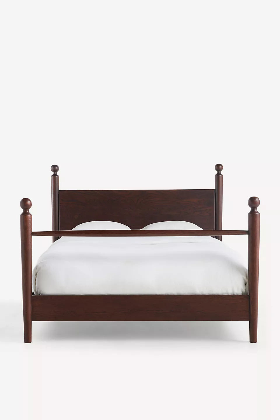 Furnishiaa Vintage-Inspired Solid Sheesham Wood Bed
