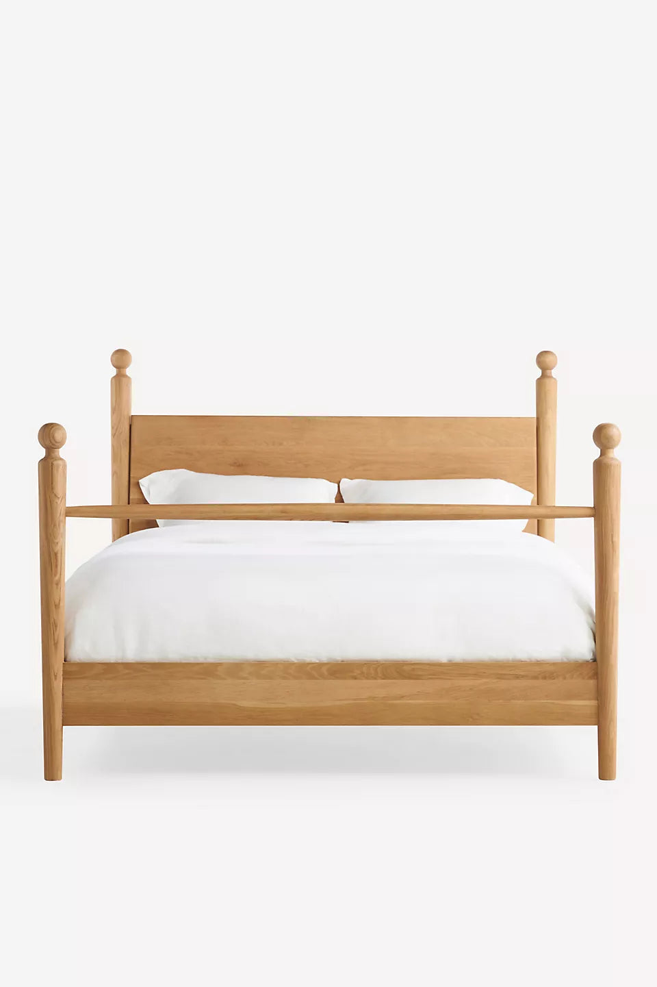 Furnishiaa Vintage-Inspired Solid Sheesham Wood Bed