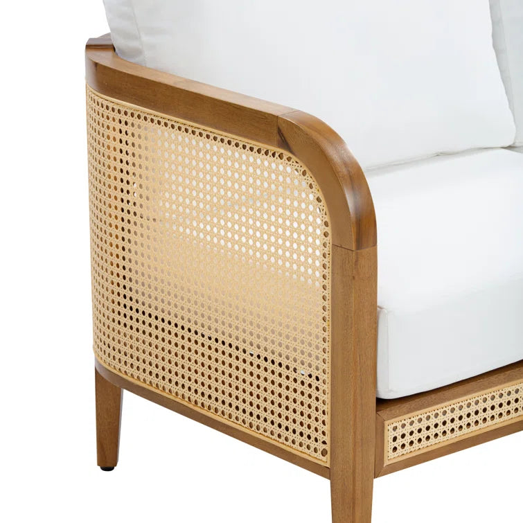 Furnishiaa Outdoor Ratten Loveseat Set of 2