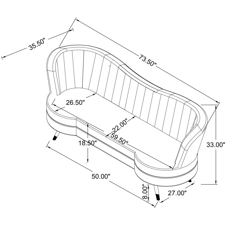 Furnishiaa Luxury Velvet Sofa Set – Stylish & Comfortable Mid-Century Design