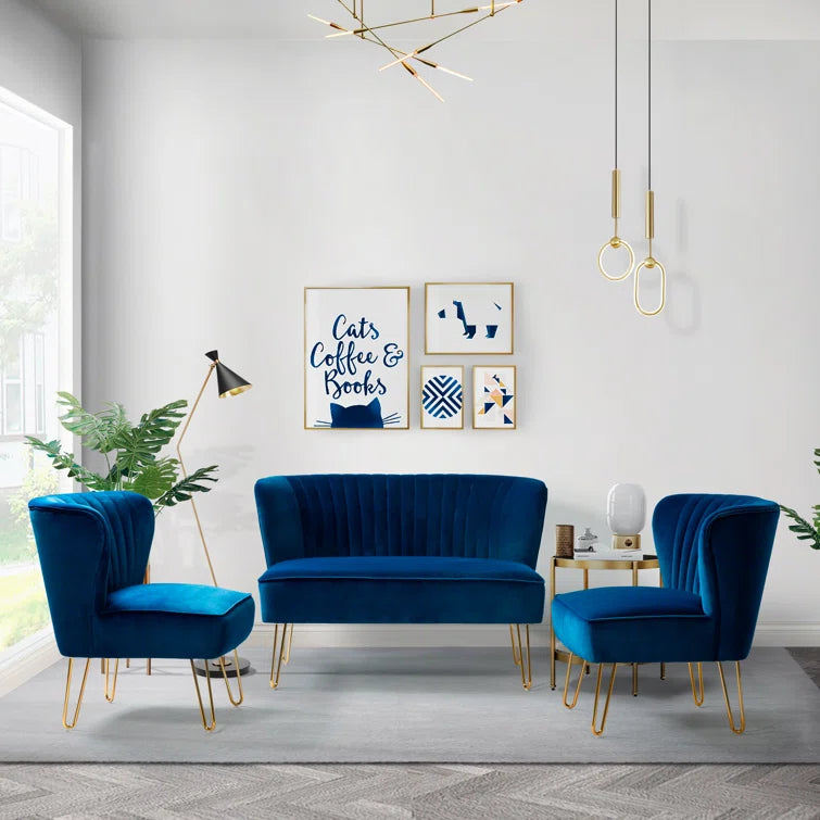 Furnishiaa 3-Piece Upholstered sofa Set for Living Room