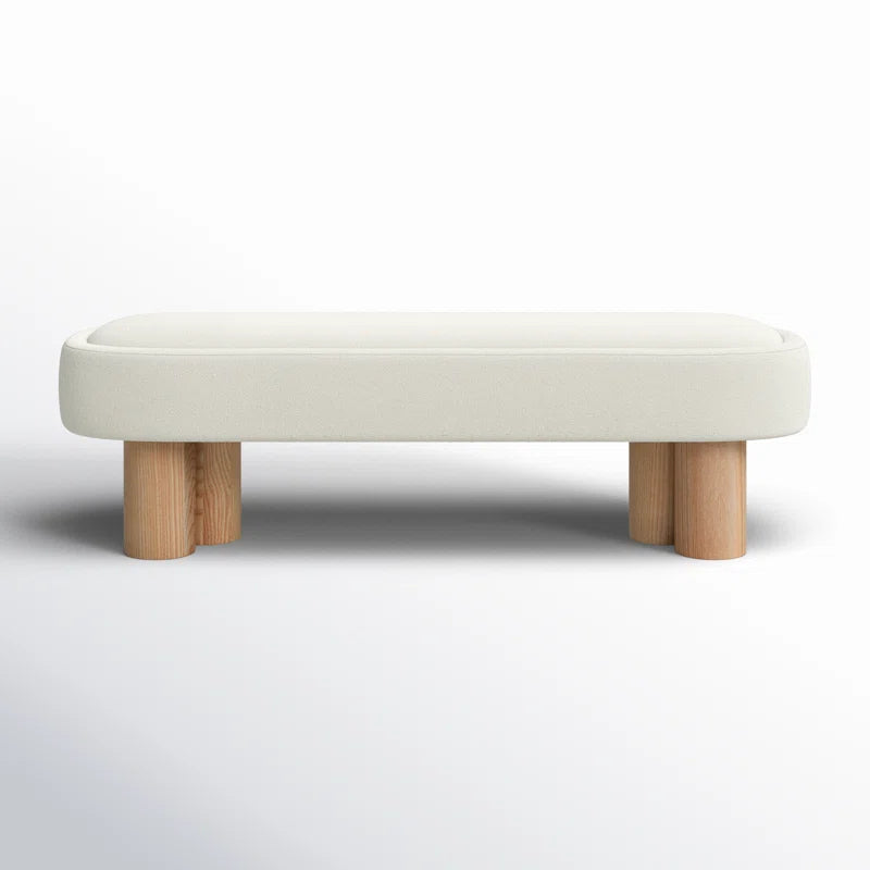 Furnishiaa upholstered Bench – Modern Elegance with Solid Sheesham Wood