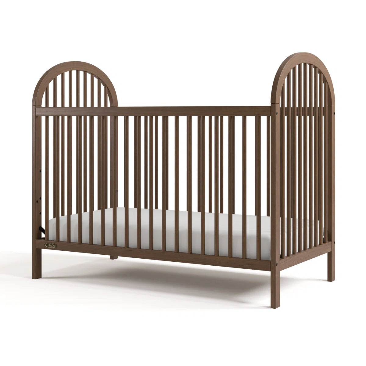 Furnishiaa 3-in-1 Convertible Baby Crib – Adjustable Height, Converts to Toddler Bed & Daybed