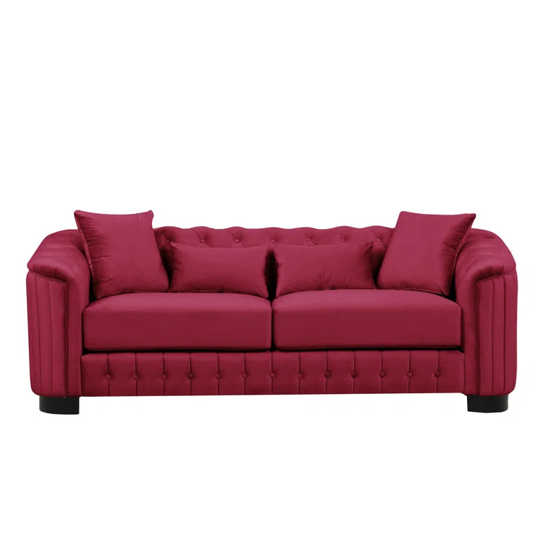 Furnishiaa 3-Piece Velvet sofa Set for living room