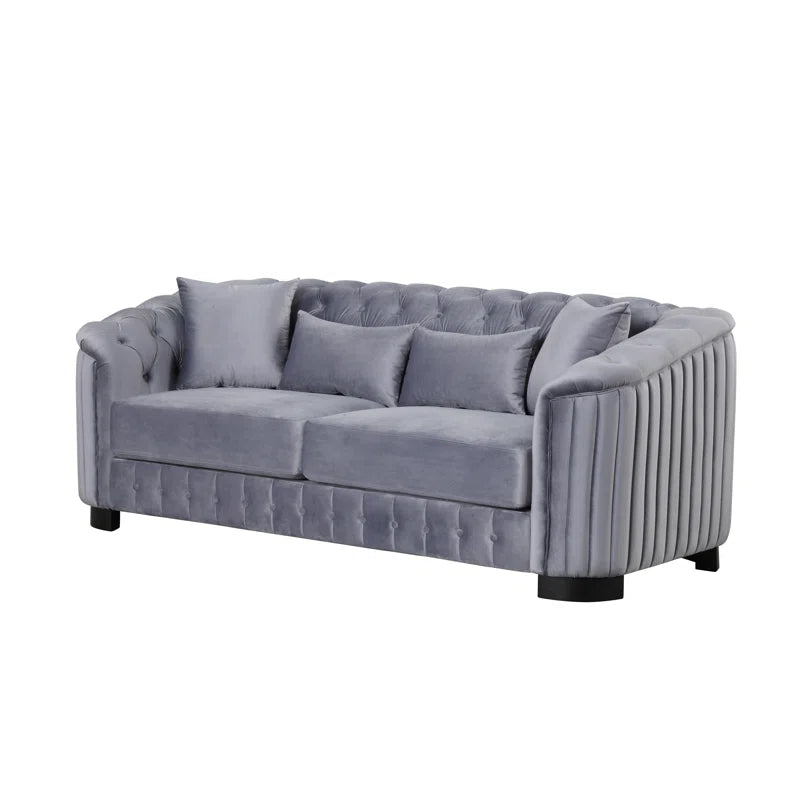 Furnishiaa 3-Piece Velvet sofa Set for living room