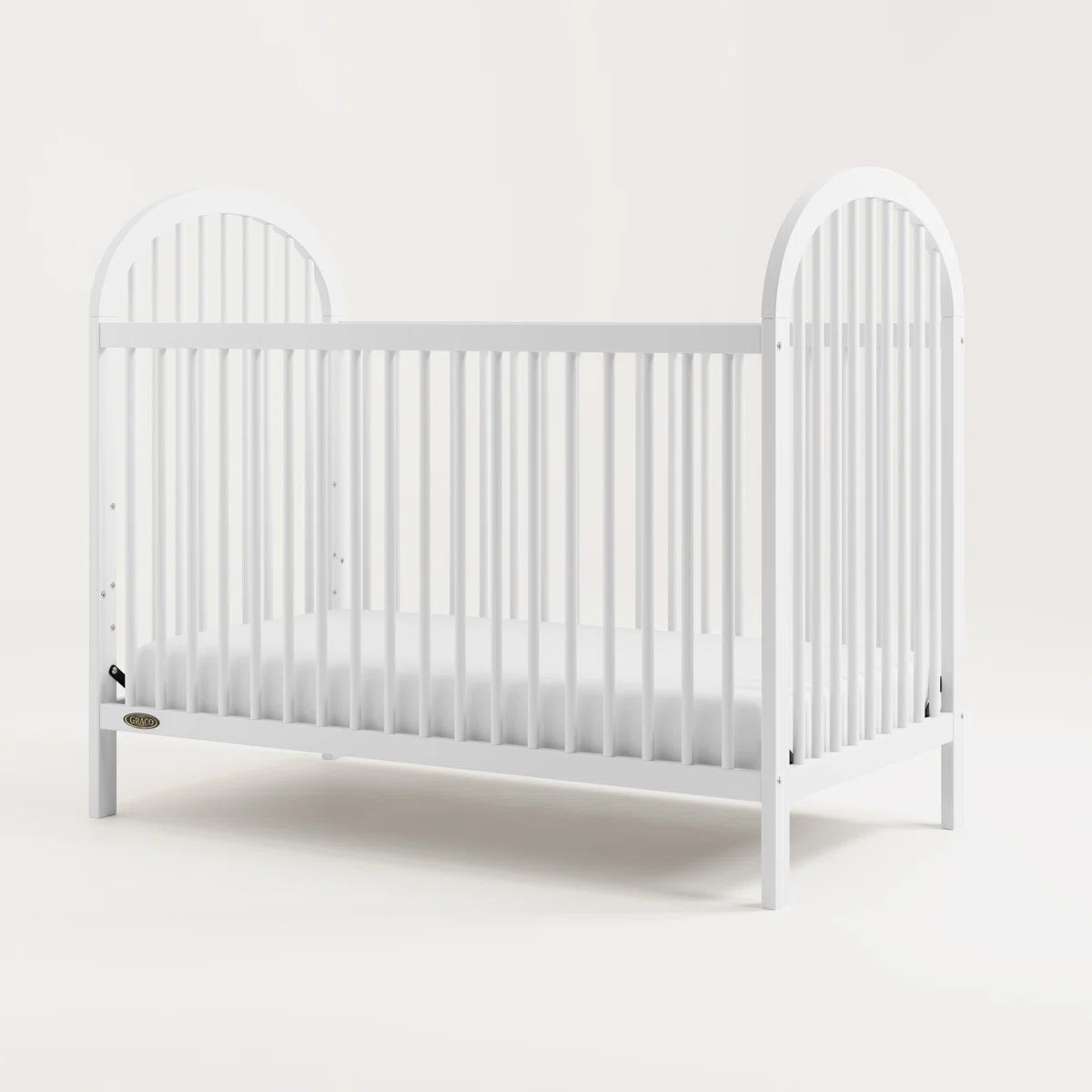 Furnishiaa 3-in-1 Convertible Baby Crib – Adjustable Height, Converts to Toddler Bed & Daybed