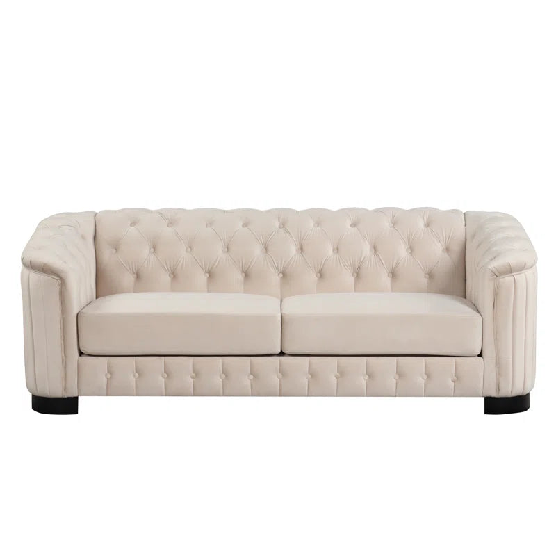 Furnishiaa 3-Piece Velvet sofa Set for living room