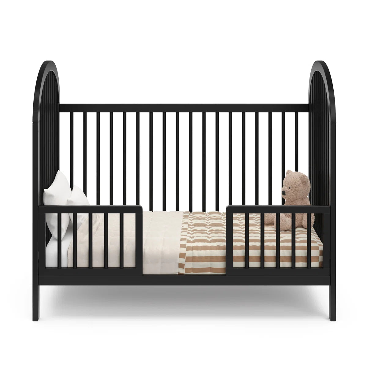 Furnishiaa 3-in-1 Convertible Baby Crib – Adjustable Height, Converts to Toddler Bed & Daybed