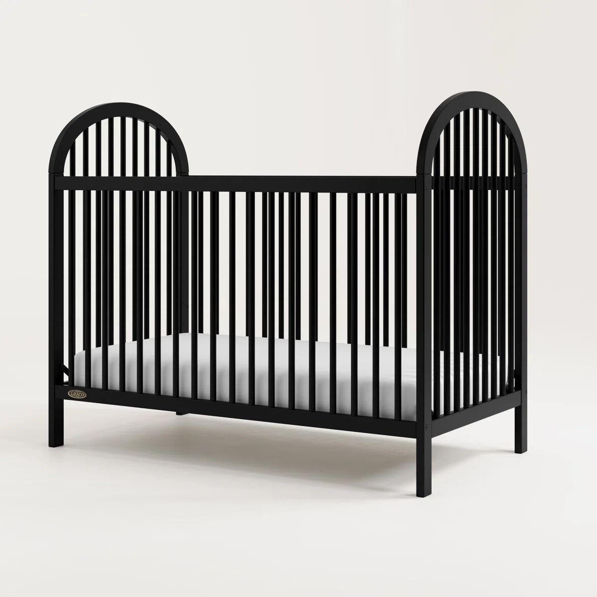 Furnishiaa 3-in-1 Convertible Baby Crib – Adjustable Height, Converts to Toddler Bed & Daybed
