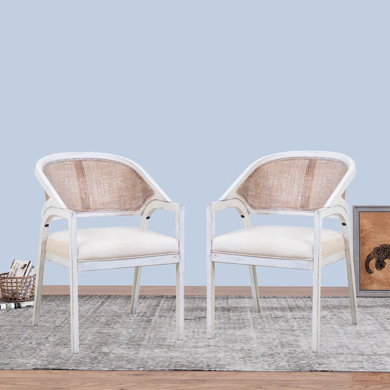 Furnishiaa Stylish Solid Sheesham Wood Dining Chair (set of 2)