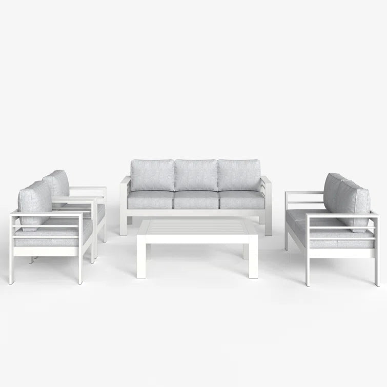 Furnishiaa 7-Seater Outdoor Iron Garden Sofa Set