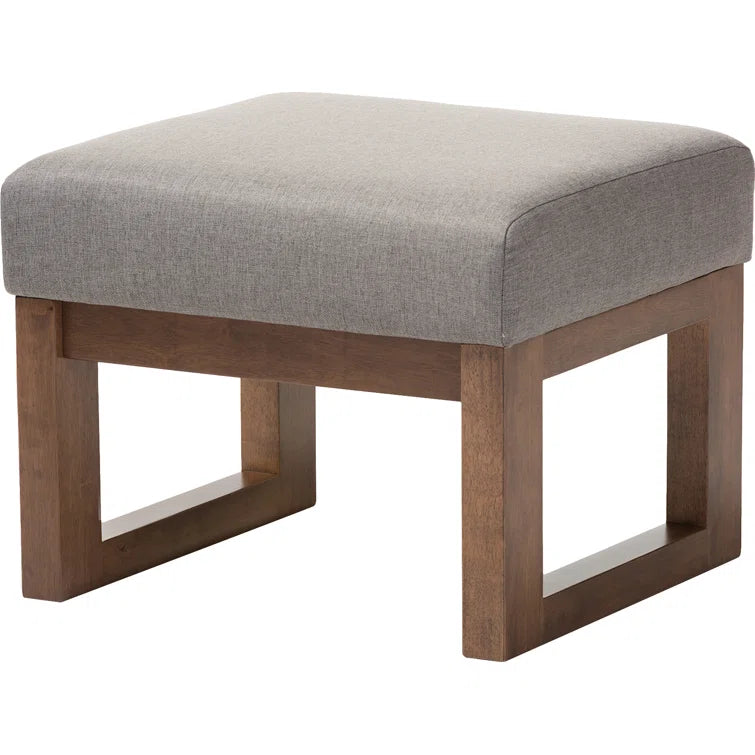 Furnishiaa Ottoman Bench with solid sheesham wood frame