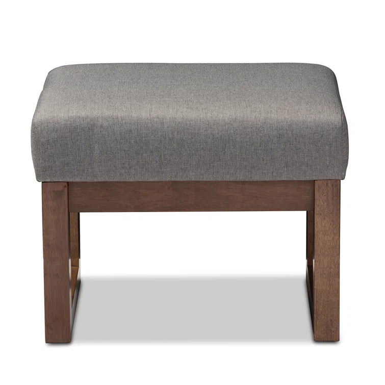 Furnishiaa Ottoman Bench with solid sheesham wood frame