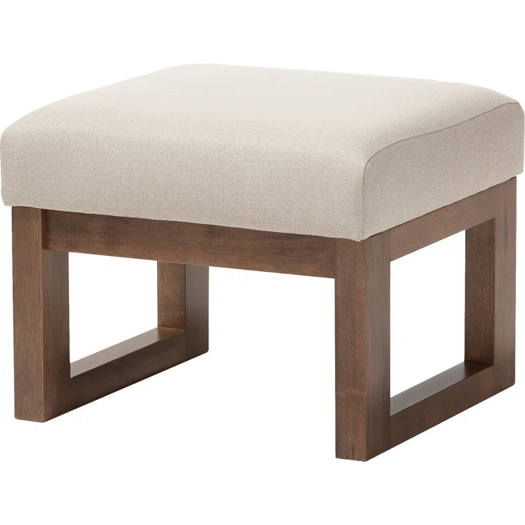 Furnishiaa Ottoman Bench with solid sheesham wood frame