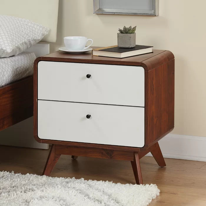 NightCraft Rounded Box Bedside Table