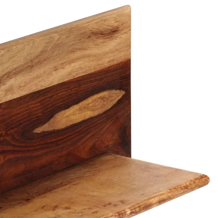 Sheesham Solid Wood Floating Shelf (Set of 2)
