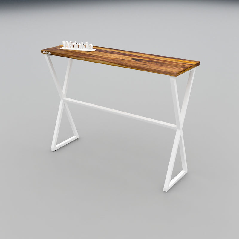 Rectangular Shaped Solid Sheesham Wood & iron Table