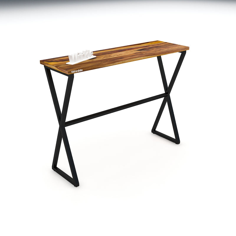 Rectangular Shaped Solid Sheesham Wood & iron Table