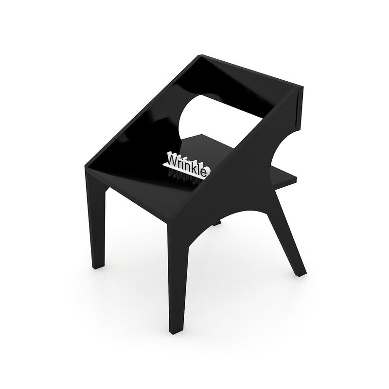 Stylish Black Solid Sheesham Wood Arm Chair